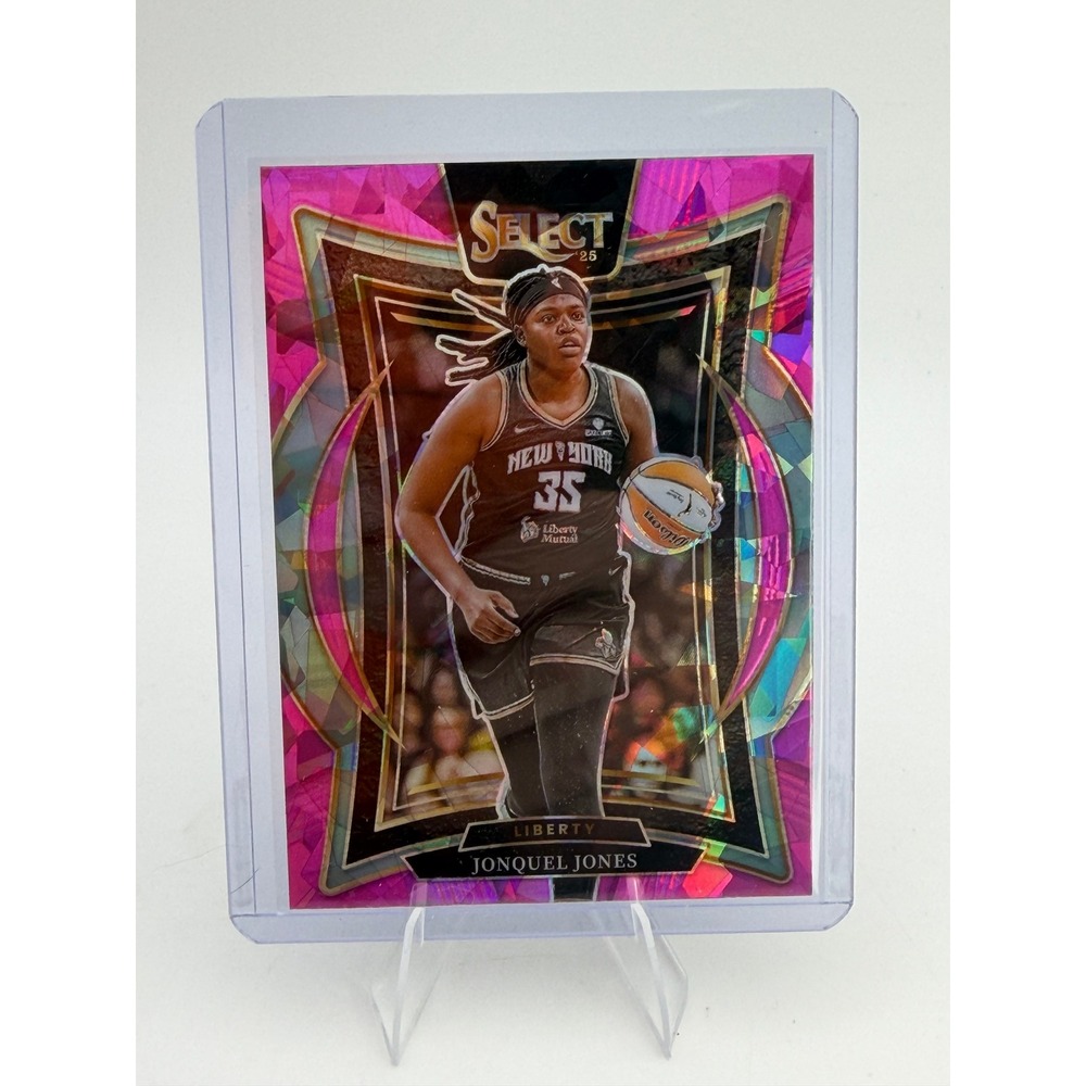 Jonquel Jones 2025 Panini Select WNBA New York Liberty Pink Ice Prizm No 70